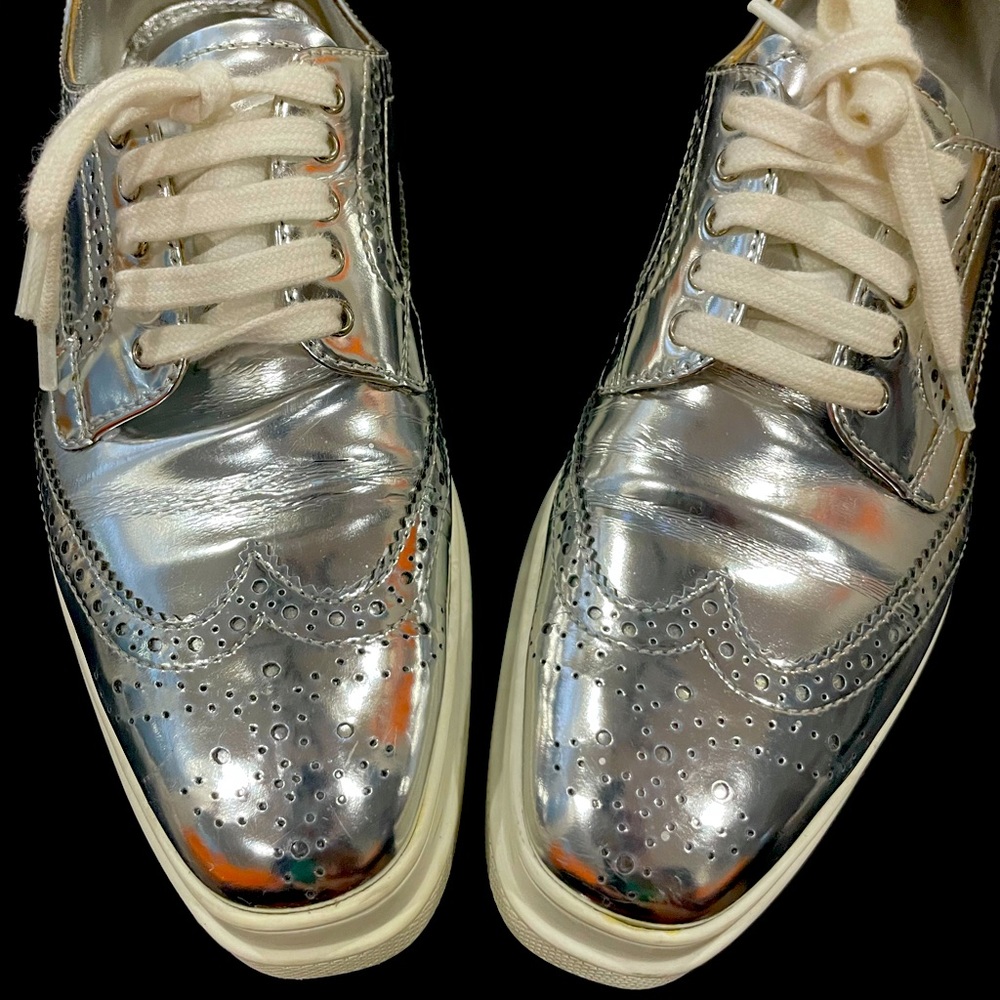 Prada lace up shoes